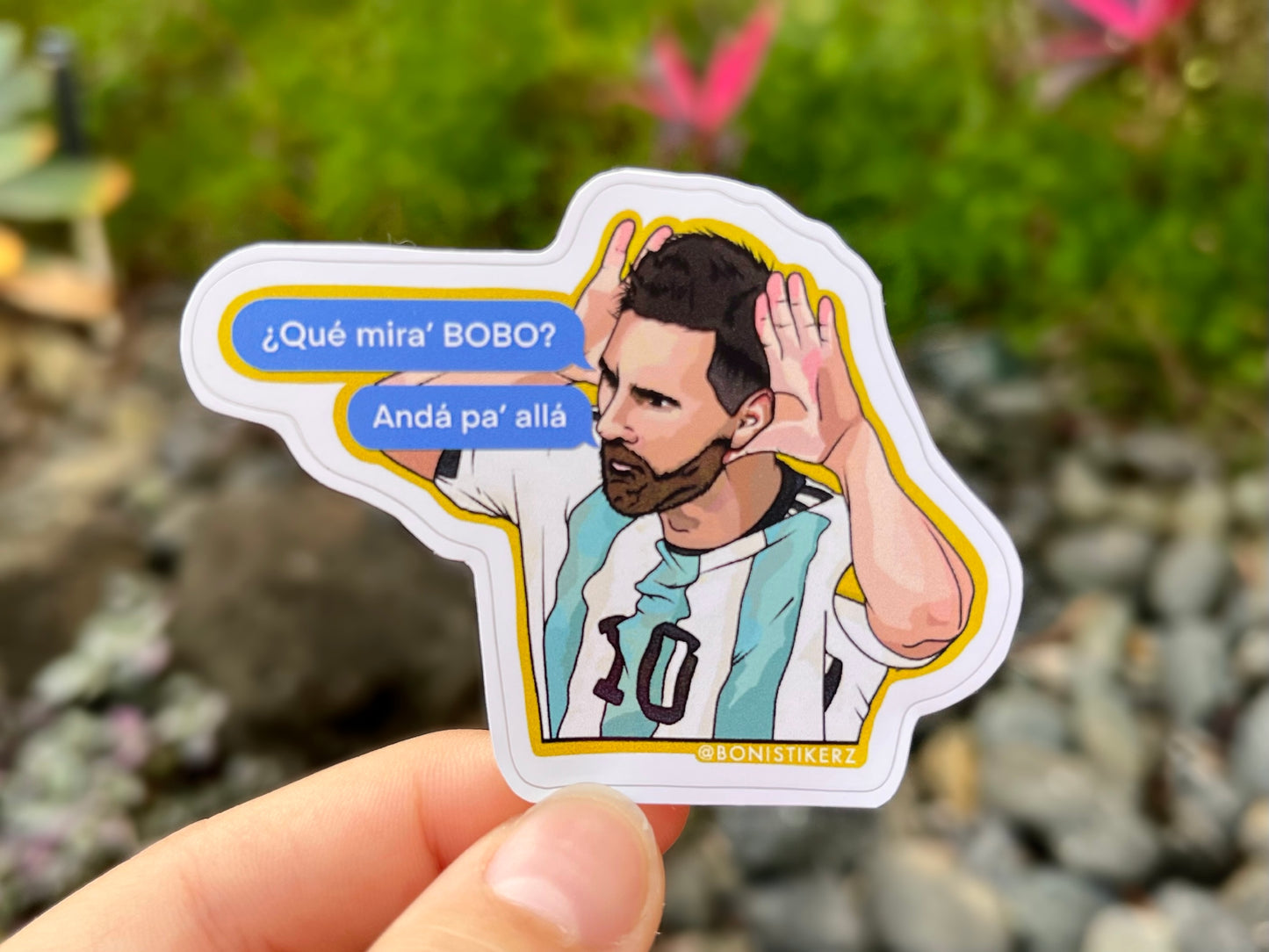 Messi "que mira bobo" - Fifa World Cup sticker